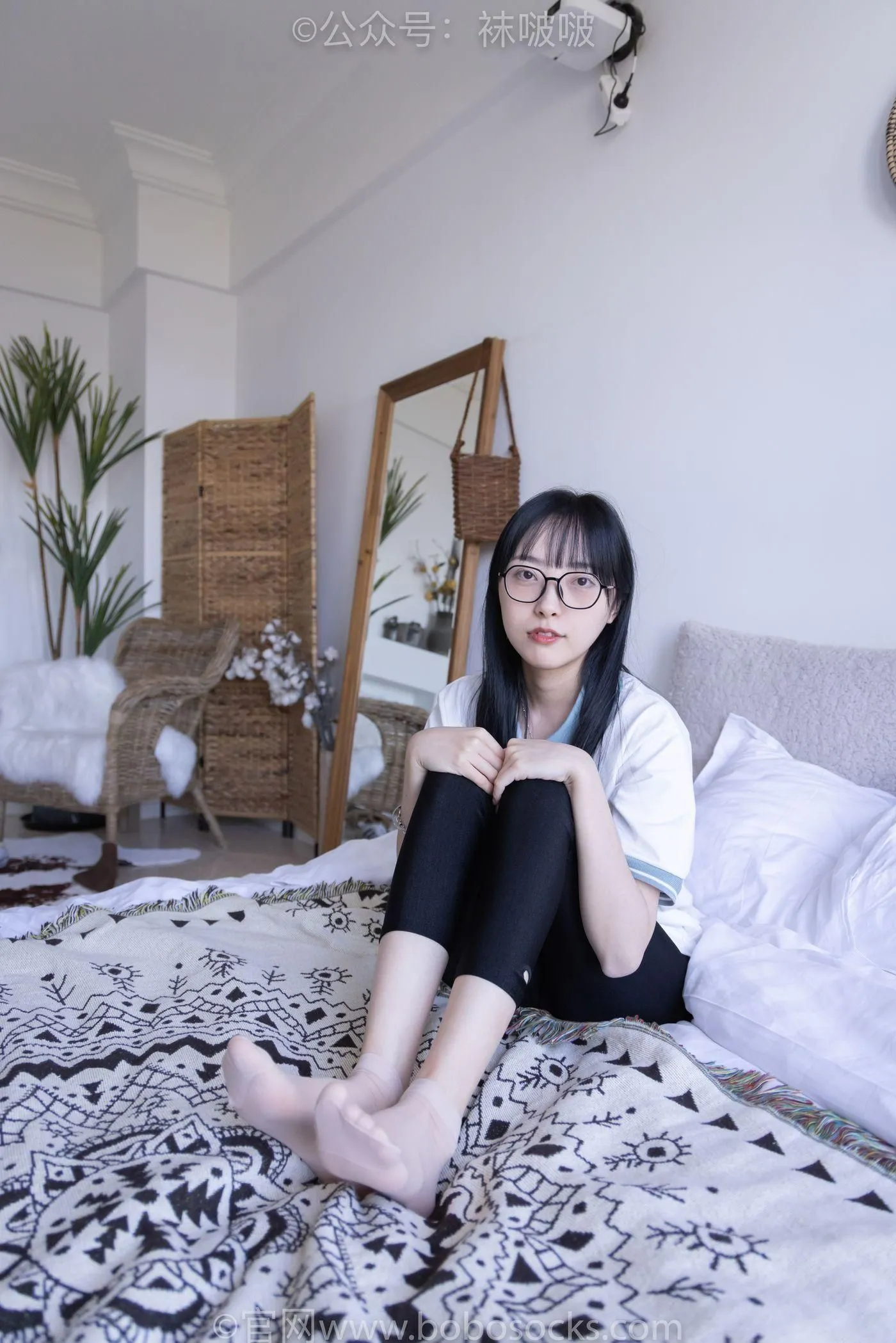 [BoBoSocks袜啵啵]NO.044 稚予-贝壳头、匡威帆布鞋、短肉丝 [154P]插图6